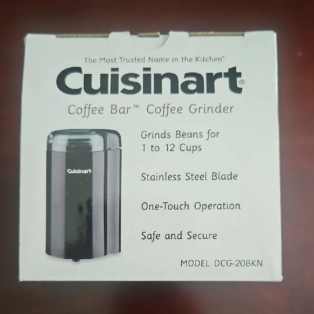 Cuisinart Silver and Black Coffee Grinder - New - Picture 2 of 6